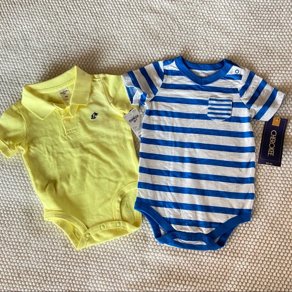 2 NWT body suits CHEROKEE and OSH KOSH